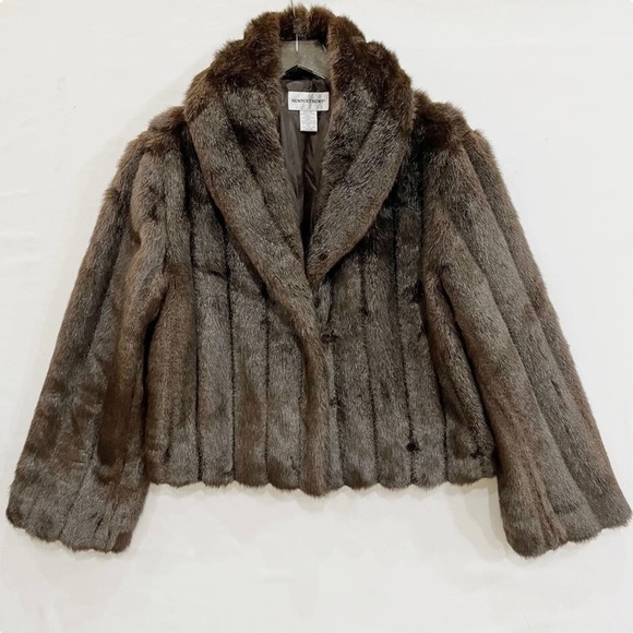 Vintage Newport News Faux Fur Coat - Picture 1 of 10